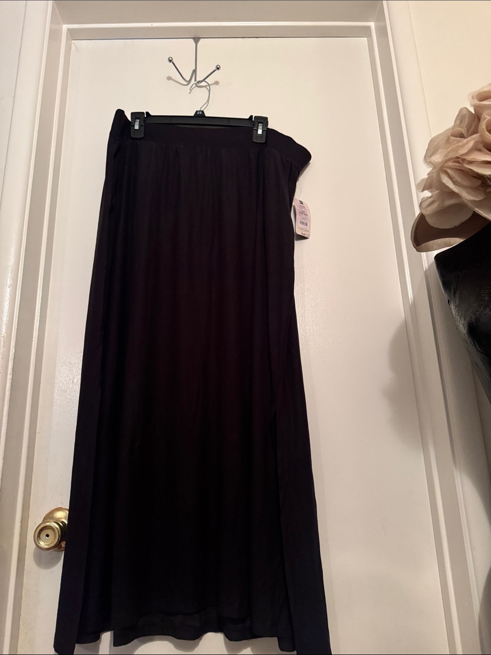 Terra & Sky Black Maxi Skirt - Flowing Everyday Style